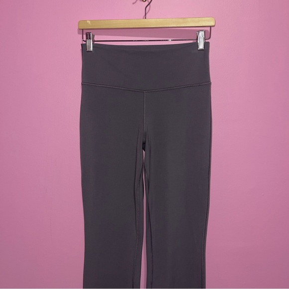 Athleta Leggings Women's Size Large Purple Grey Transcend Slim Pant Flare - Picture 4 of 10